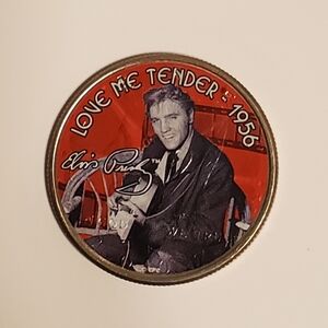 Elvis Presley Love Me Tender Colorized Half Dollar